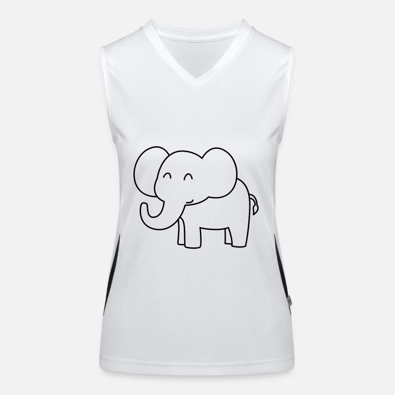 Elephant Comic Women's Functional Contrast Tank Top