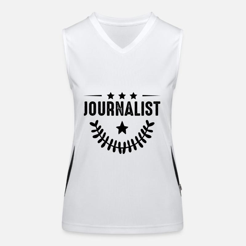 Journalist Beruf Funktionelles Kontrast-Tank Top für Frauen