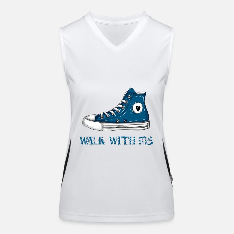 Walk with me Women's Functional Contrast Tank Top