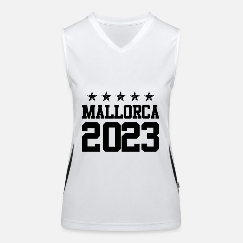 Mallorca 2023 Funktionelles Kontrast-Tank Top für Frauen
