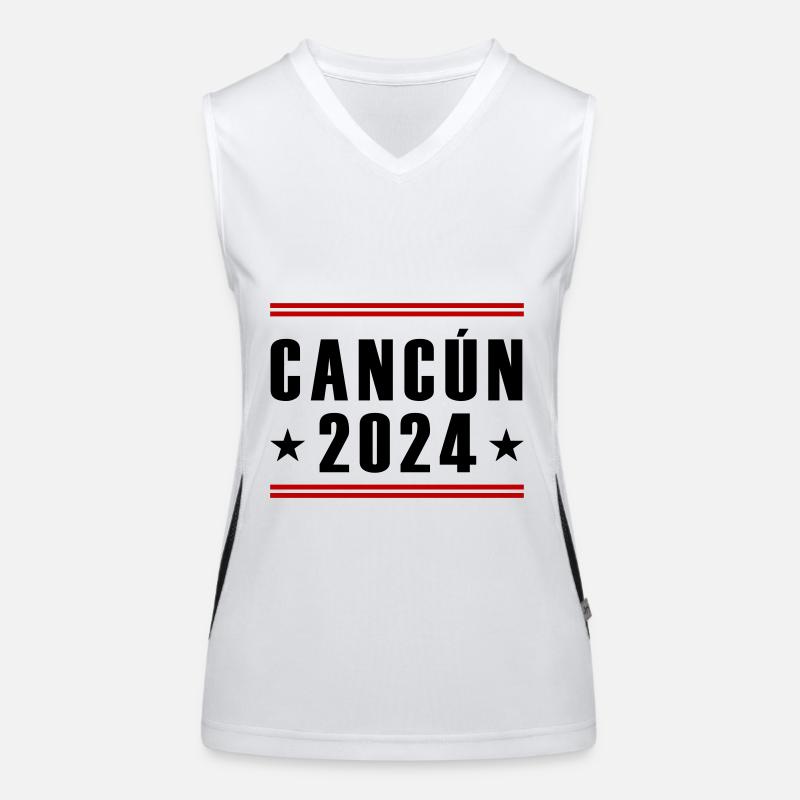 Cancun 2024 Funktionelles Kontrast-Tank Top für Frauen