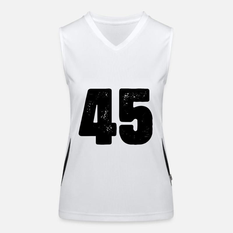 Maillot à 45 chiffres Débardeur respirant contrasté Femme