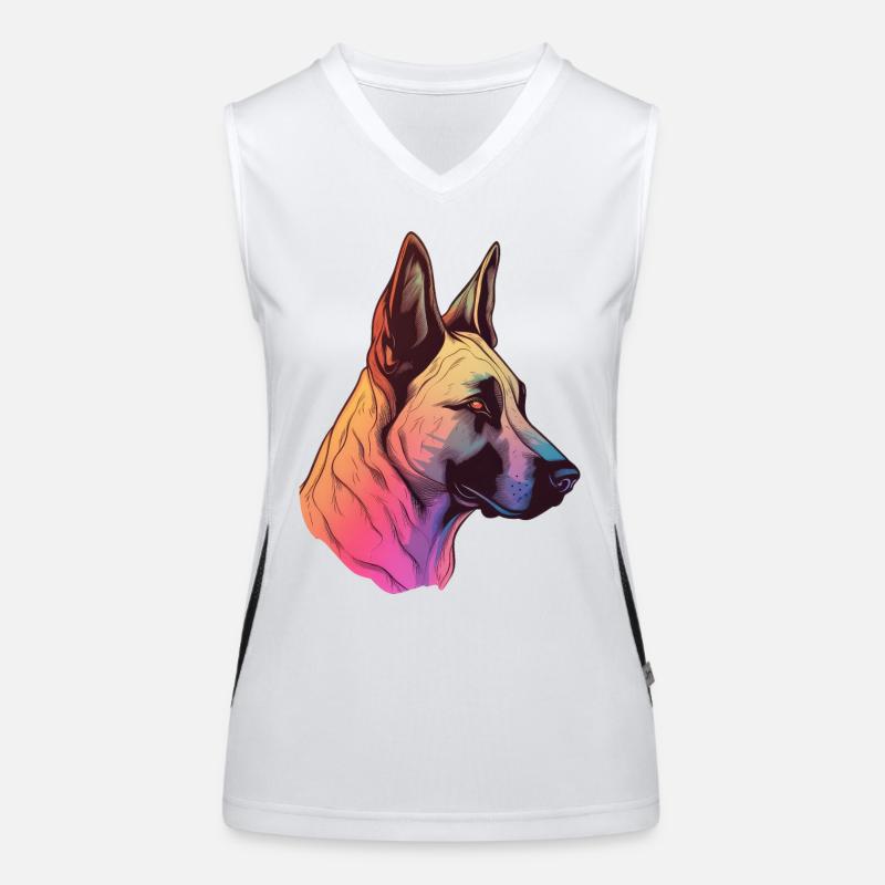 Malinois belge Débardeur respirant contrasté Femme