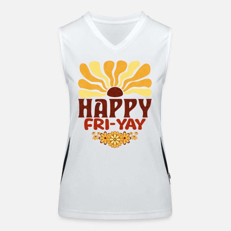 Humor Friday Lehrer-Wochenende Funktionelles Kontrast-Tank Top für Frauen