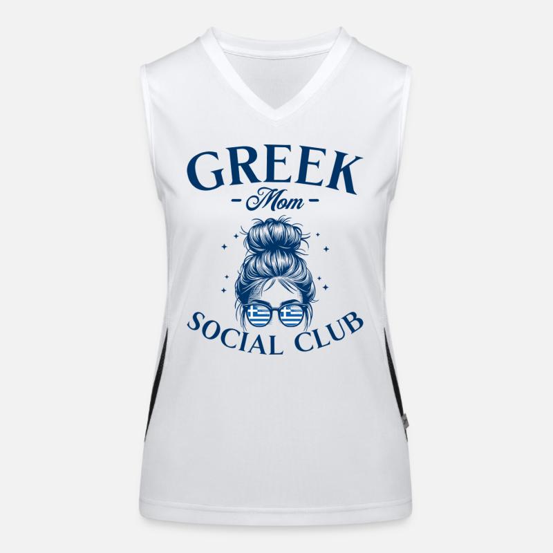Mutter Social Club Griechische Mutter Funktionelles Kontrast-Tank Top für Frauen