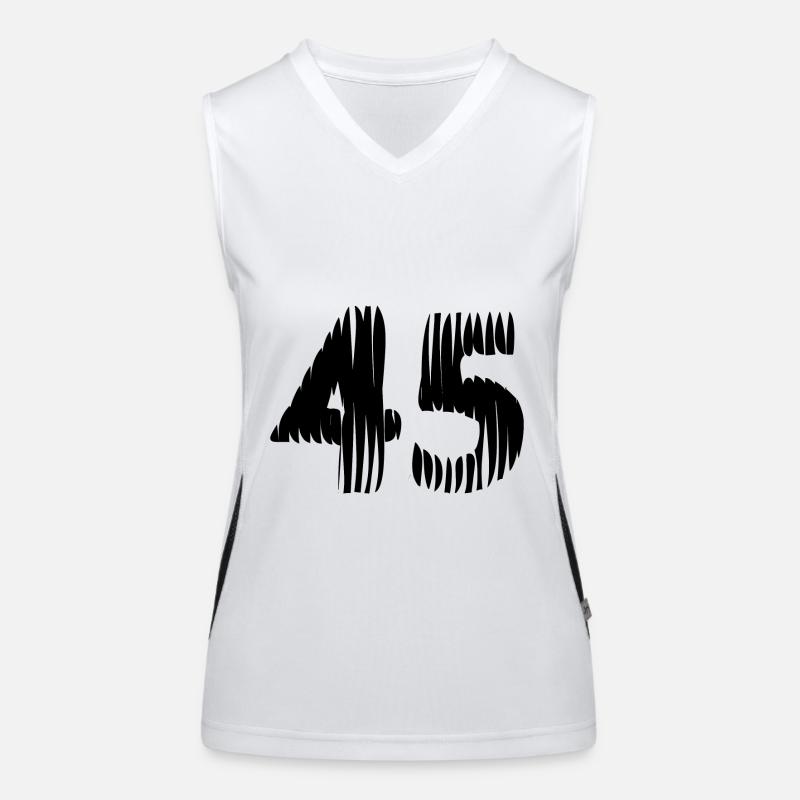 Maillot à 45 chiffres Débardeur respirant contrasté Femme