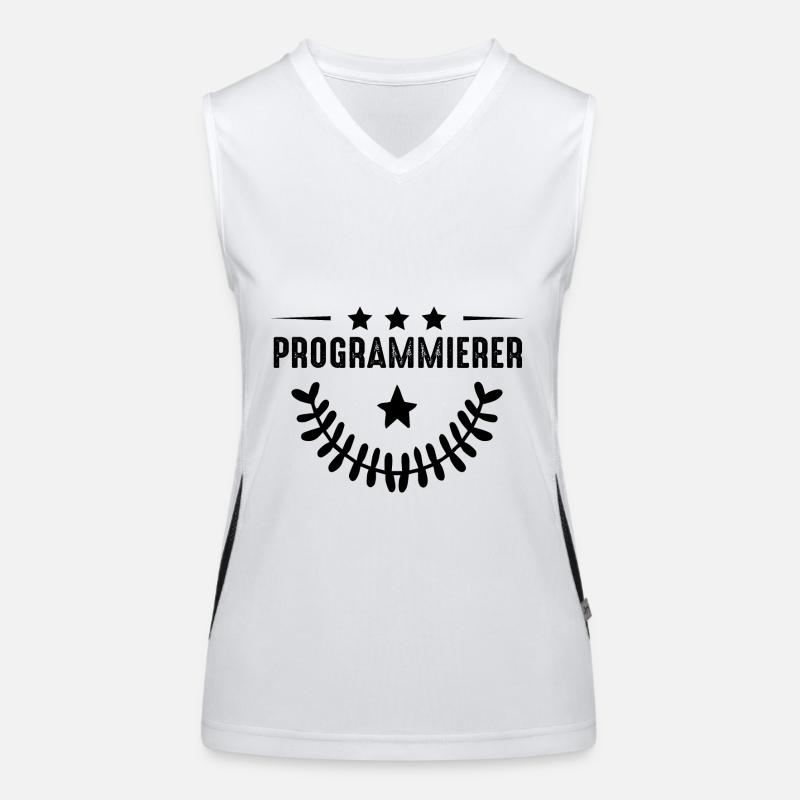 Programmierer Beruf Funktionelles Kontrast-Tank Top für Frauen