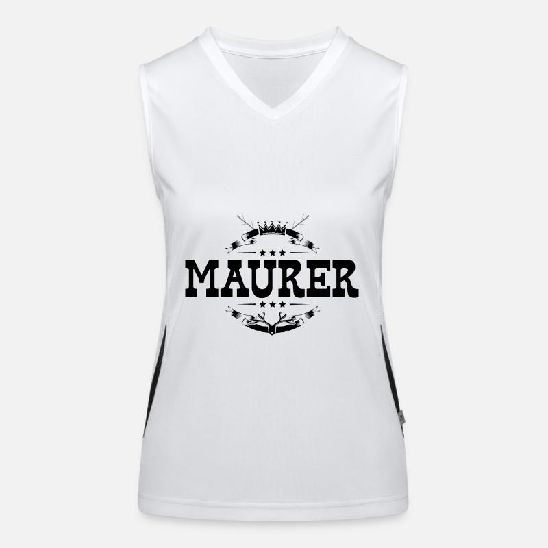 Maurer Beruf Funktionelles Kontrast-Tank Top für Frauen