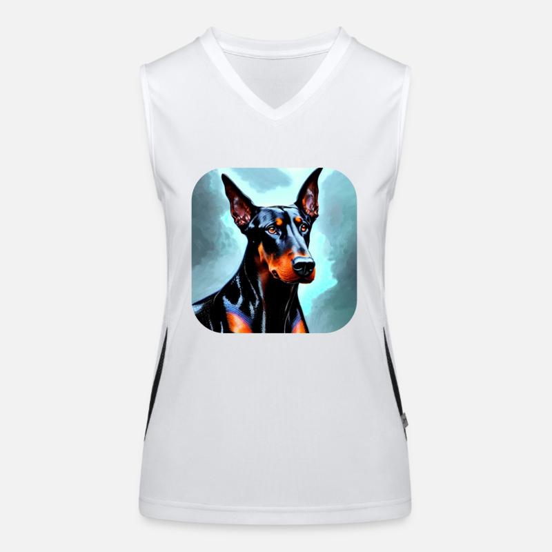Doberman Women's Functional Contrast Tank Top