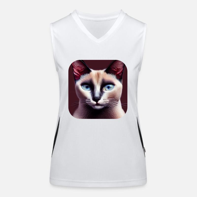 Siamese cat Women's Functional Contrast Tank Top