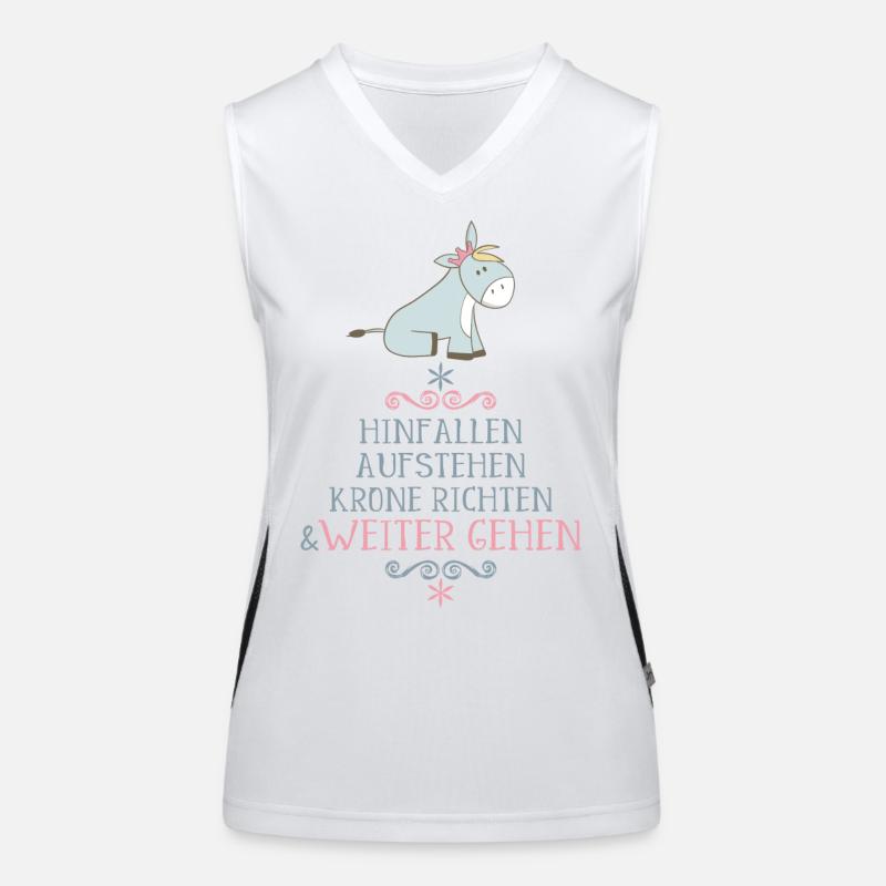 lustiger Spruch Funktionelles Kontrast-Tank Top für Frauen