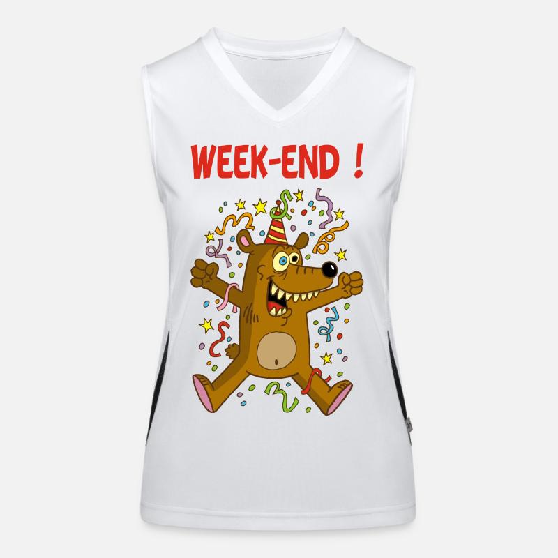 Weekend bear Women's Functional Contrast Tank Top