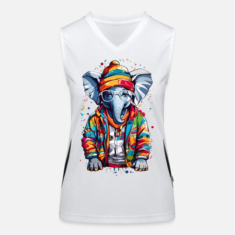 Cool Elephant Women's Functional Contrast Tank Top