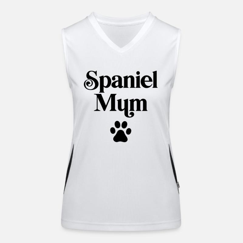 Spaniel Mum Women's Functional Contrast Tank Top