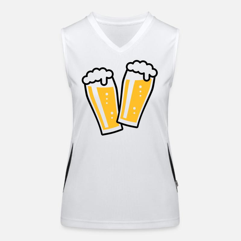 XDoppelter Willie (2) Funktionelles Kontrast-Tank Top für Frauen