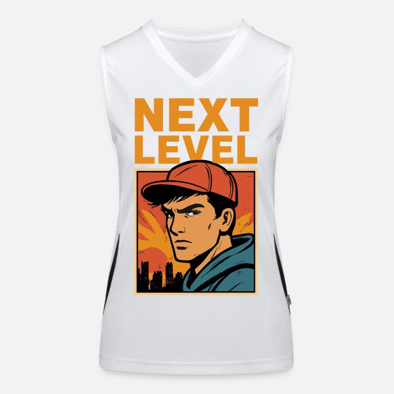 Next Level Retro Helden Funktionelles Kontrast-Tank Top für Frauen
