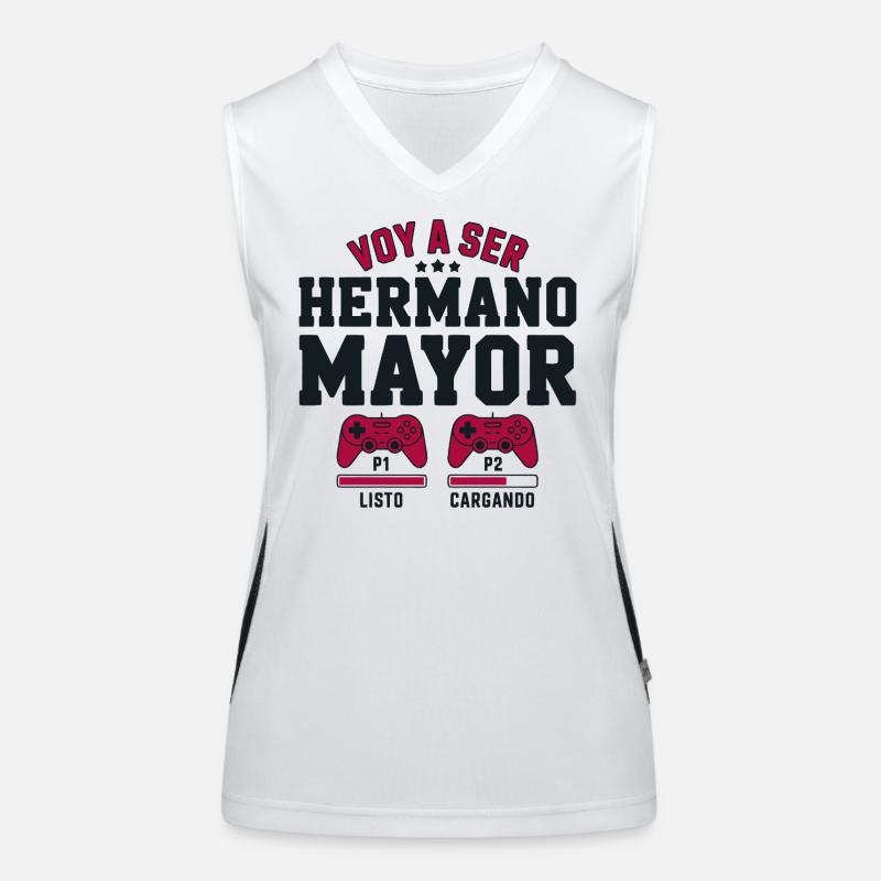 Ich werde ein großer Bruder sein Funktionelles Kontrast-Tank Top für Frauen