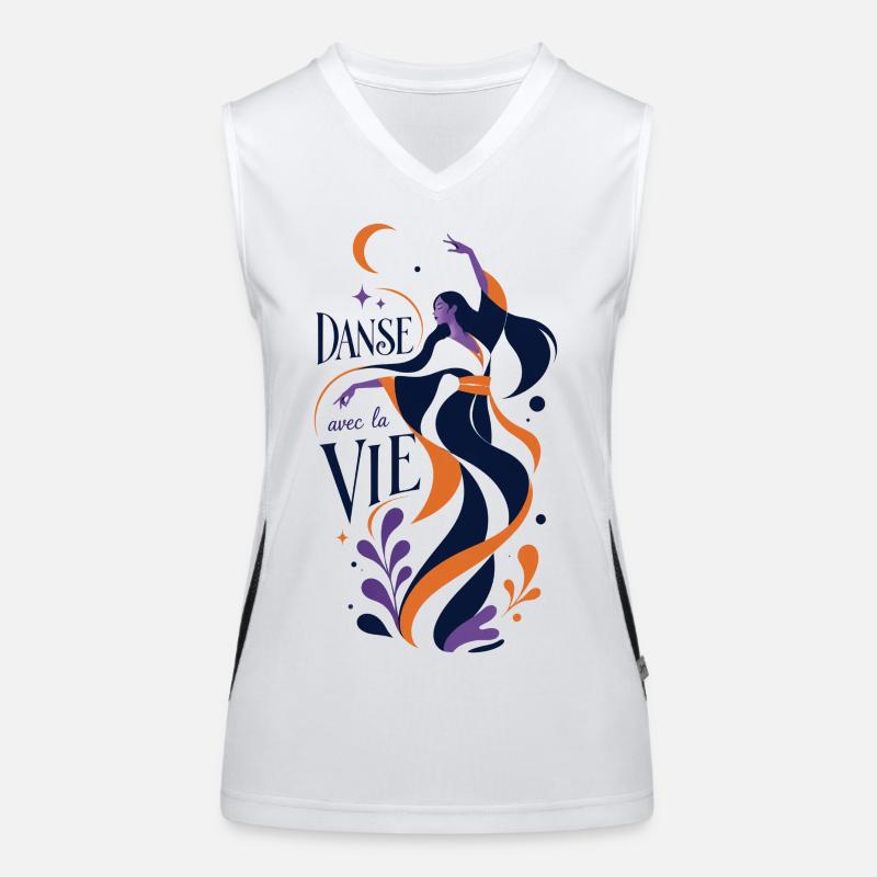 Danse avec la vie Débardeur respirant contrasté Femme