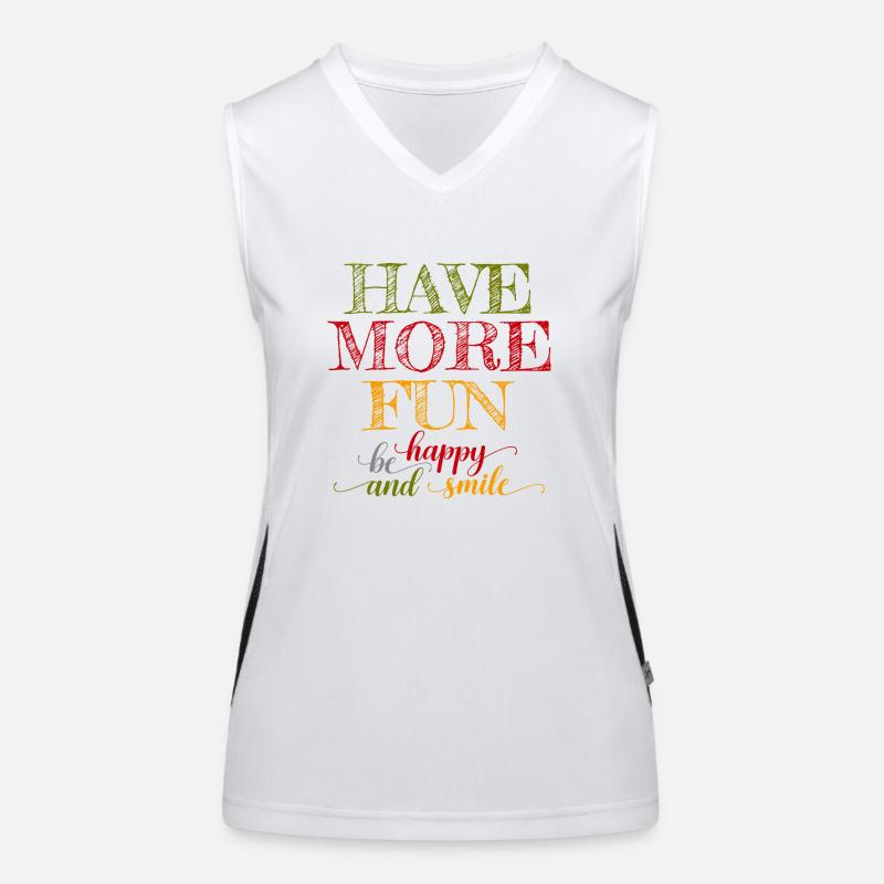 Have more fun Funktionelles Kontrast-Tank Top für Frauen