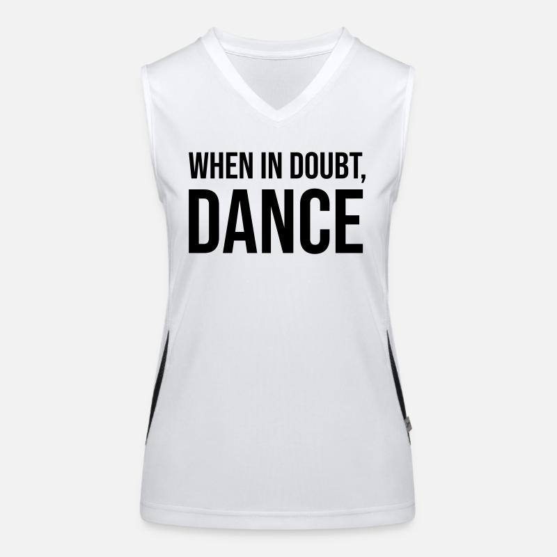 When in Doubt Dance Funktionelles Kontrast-Tank Top für Frauen
