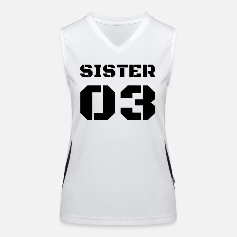 Dritte Schwester - Sister 03 Funktionelles Kontrast-Tank Top für Frauen