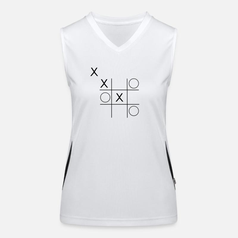TICTACTOE Trick Funktionelles Kontrast-Tank Top für Frauen