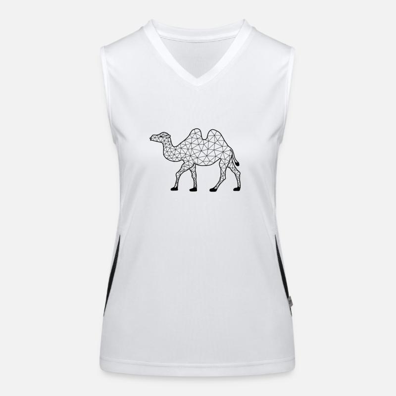 Camell GeomeTRIX Funktionelles Kontrast-Tank Top für Frauen