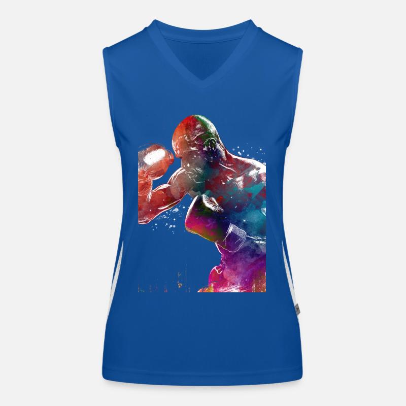 Boxing sport #boxing Women's Functional Contrast Tank Top