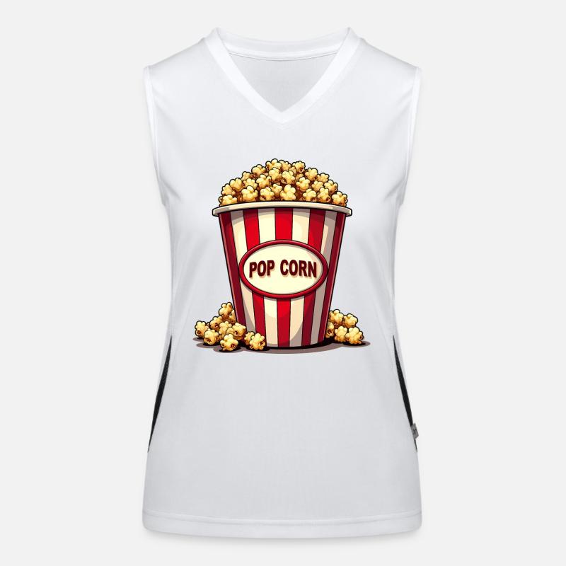 Carnaval costumé de pop-corn Débardeur respirant contrasté Femme