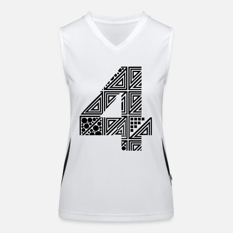 four number 4 Women's Functional Contrast Tank Top