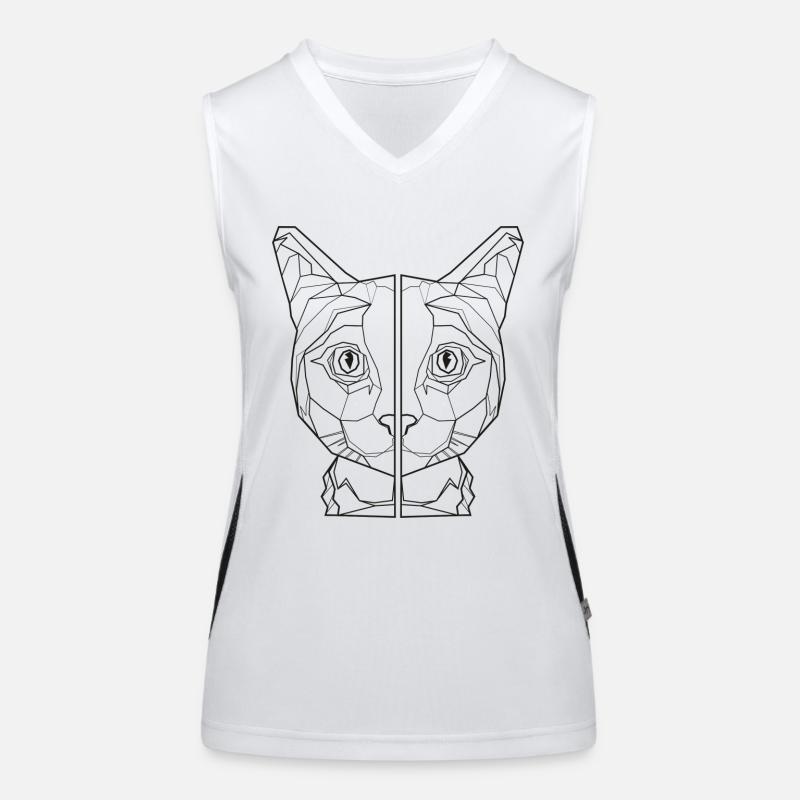 amant de chemise de chat de chat, ami de chat Débardeur respirant contrasté Femme