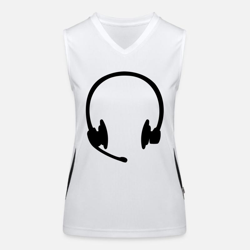 Headset Casque Débardeur respirant contrasté Femme