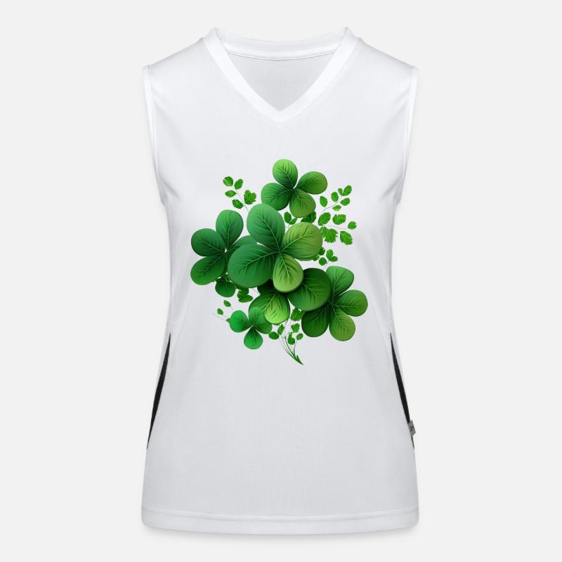 Compositions de trèfles Débardeur respirant contrasté Femme