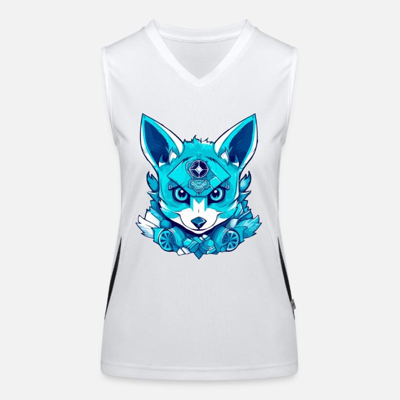 Zack the Magic Fox Women's Functional Contrast Tank Top