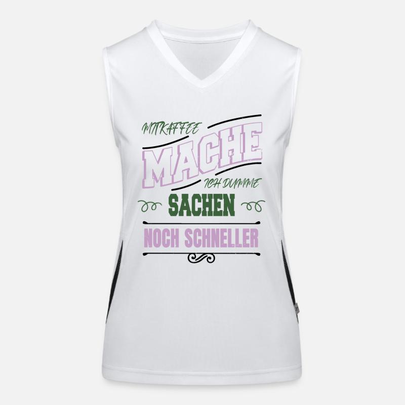 morgen kaffeesatz geburtstagsgeschenkidee Funktionelles Kontrast-Tank Top für Frauen
