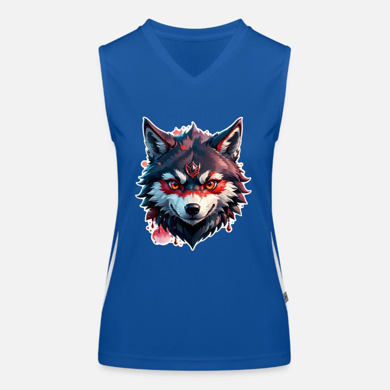 Wolf Tattoo Women's Functional Contrast Tank Top