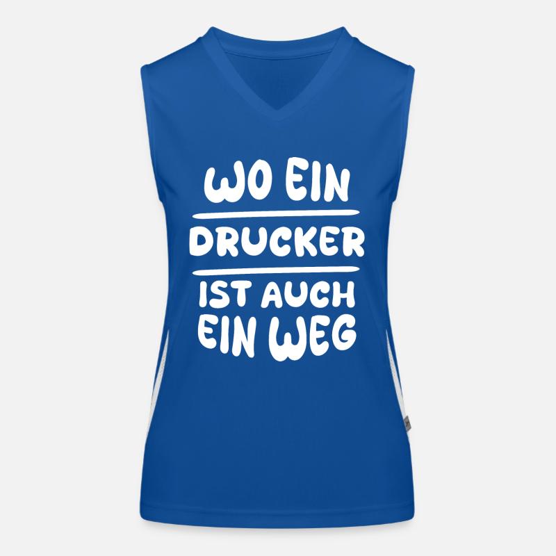Geschenk für Drucker Funktionelles Kontrast-Tank Top für Frauen
