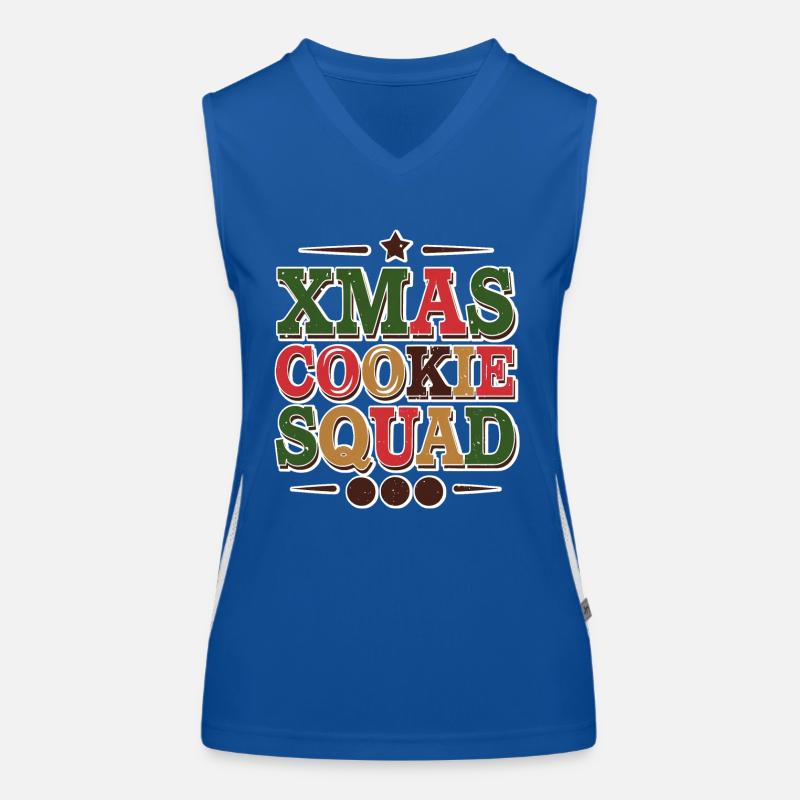 Das Team der Weihnachtsplätzchen Funktionelles Kontrast-Tank Top für Frauen