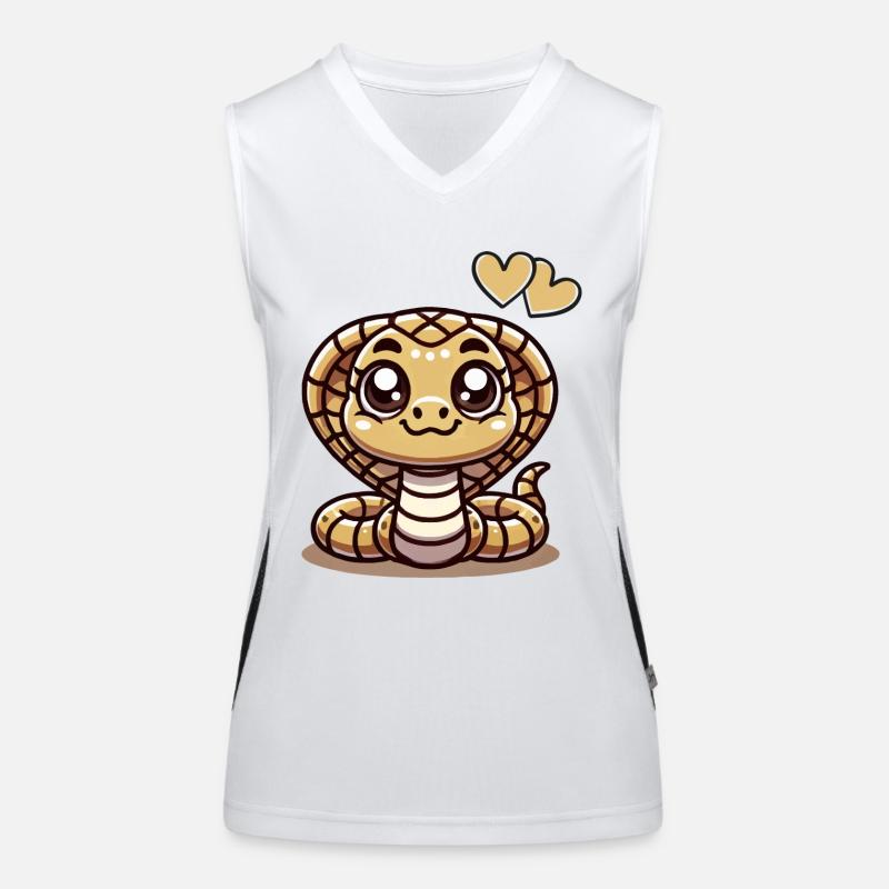 Cobra Snake Comic Women's Functional Contrast Tank Top
