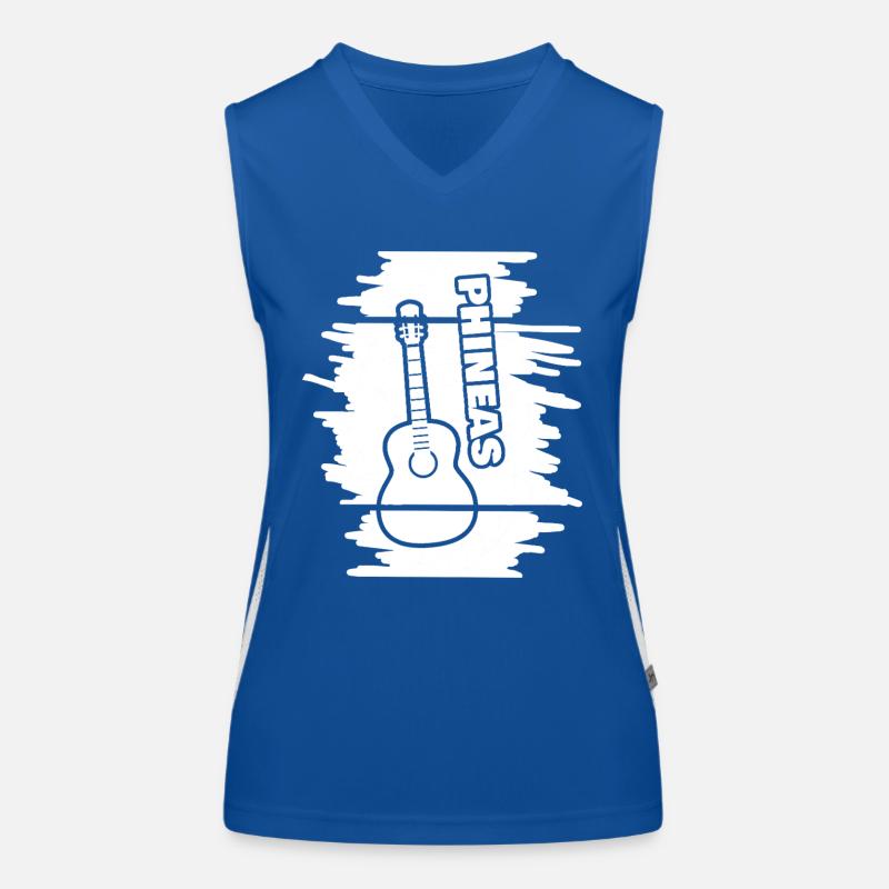 Phineas als Guitar Funktionelles Kontrast-Tank Top für Frauen