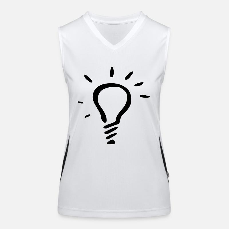 gluehbirne Funktionelles Kontrast-Tank Top für Frauen