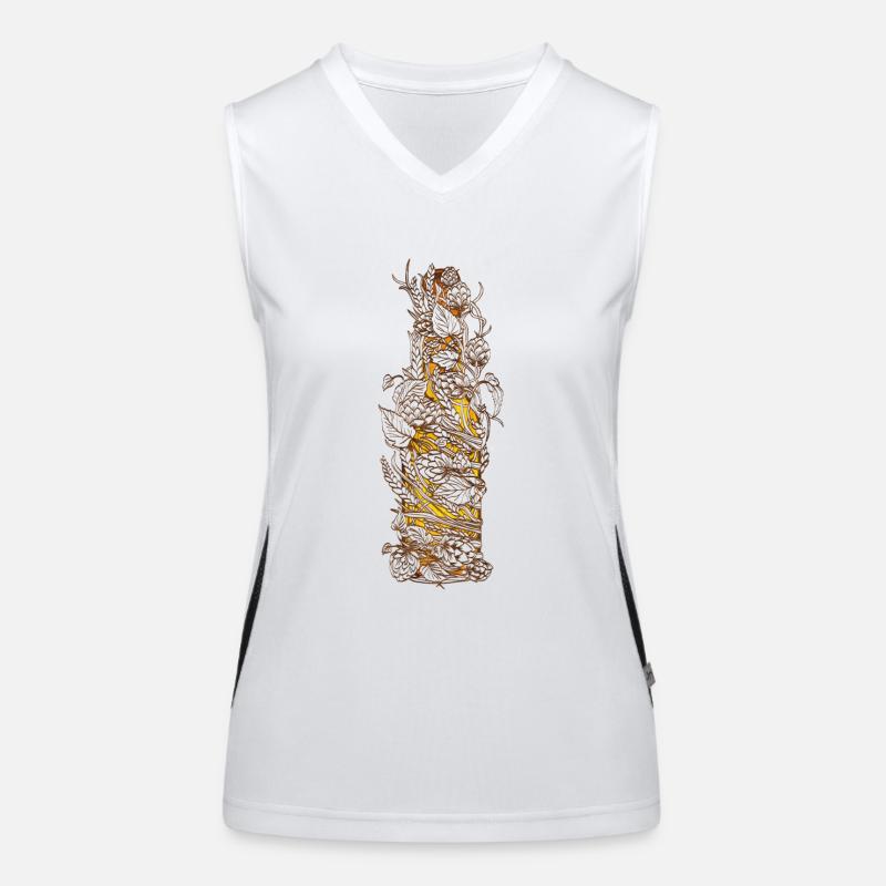 Incarnate beer bottle Women's Functional Contrast Tank Top