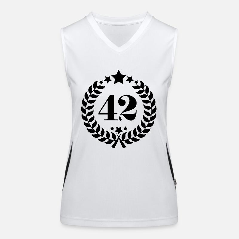 couronne 42e anniversaire - anniversaire Couronne Débardeur respirant contrasté Femme