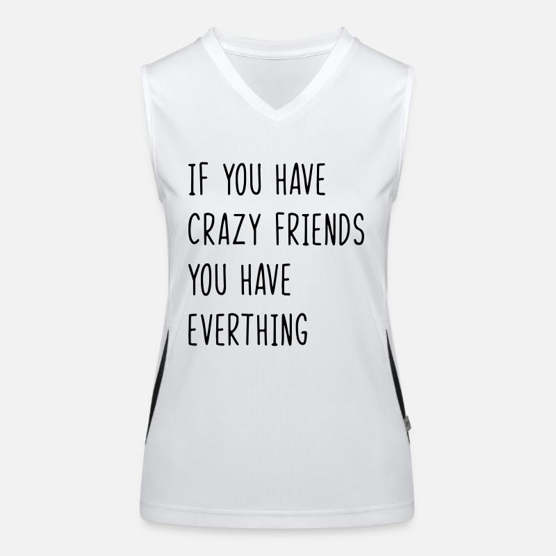 Bester Freund. Freunde. Zitate. Freund Funktionelles Kontrast-Tank Top für Frauen