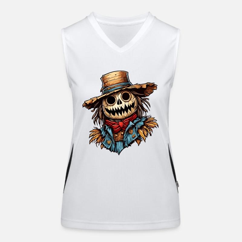 Vogelscheuche / Erntehelfer / Maisfeld / Feld Funktionelles Kontrast-Tank Top für Frauen