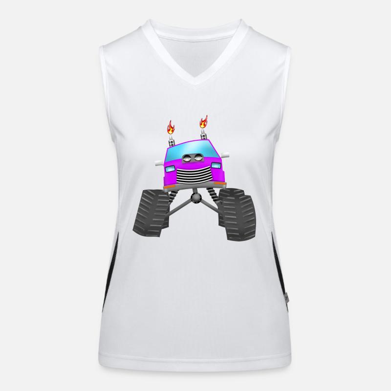 Monstertruck Funktionelles Kontrast-Tank Top für Frauen