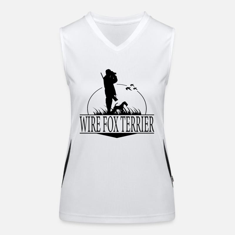 WIRE FOX TERRIER Chiens de chasse Hunting Wilsigns Débardeur respirant contrasté Femme