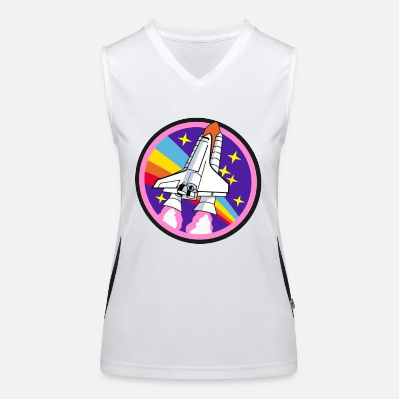 Rakete Funktionelles Kontrast-Tank Top für Frauen