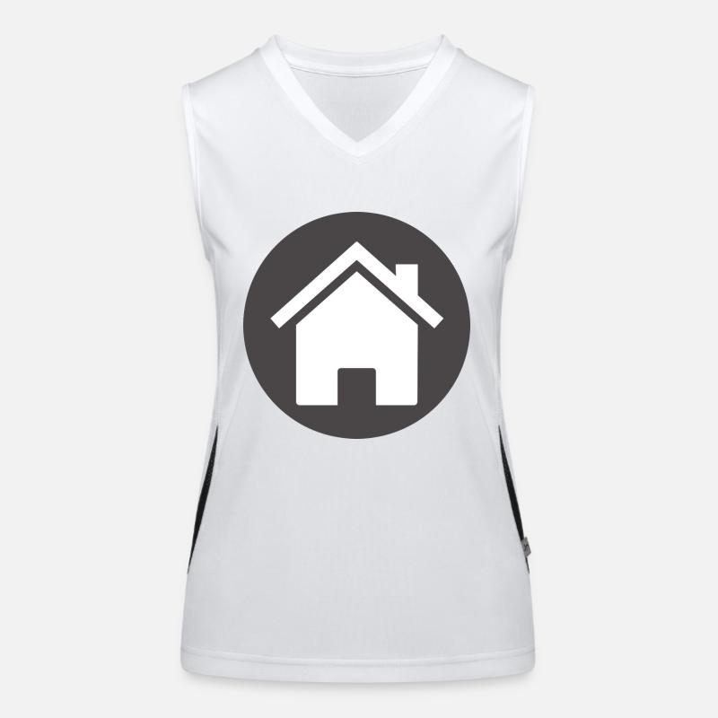 building house homes architecture house building206 Women's Functional Contrast Tank Top