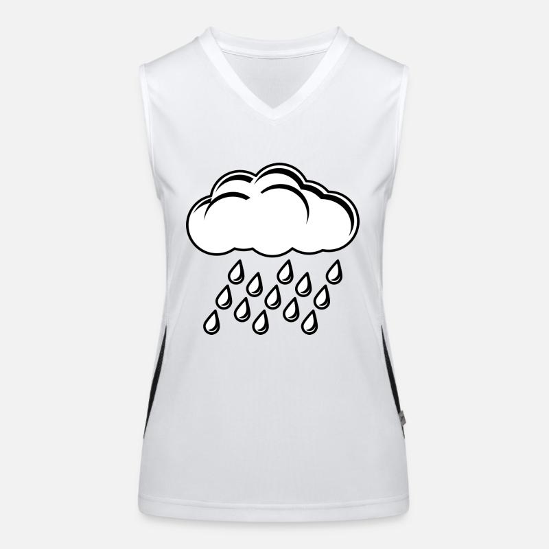 rainbow sun clouds weather rainbow sun cloud40 Women's Functional Contrast Tank Top